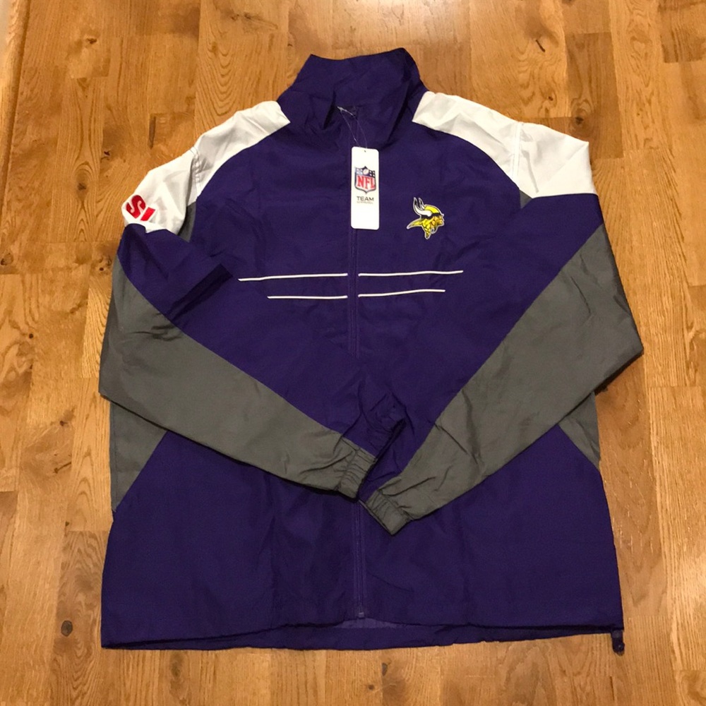 Minnesota Vikings Windbreaker NWT - Picture 2 of 3